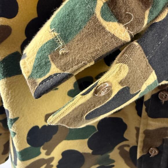 Vintage Key Imperial Sanforized Frogskin Camo Button Front Mens XL - Picture 4 of 7